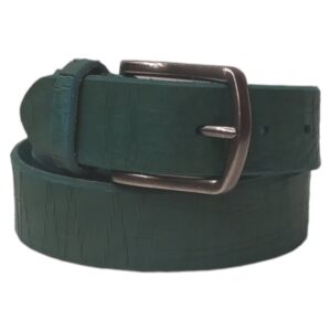 CI0015V110 Cintura Jaguar in vera pelle Art. 2607 Mis. 110 Larghezza 4 cm Col. Verde