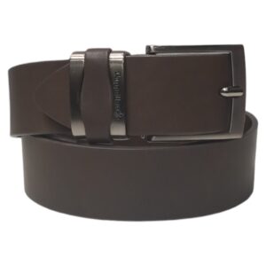 CI0025M115 Cintura in vera pelle Mis. 125 Larghezza 4 cm Col. Marrone