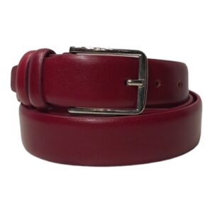 CI0310B105 Cintura in vera pelle Art. 200/35 “Avorio” Mis. 105/120 L3.5 cm Col. Bordo'