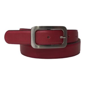 CI0321R120 Cintura in vera pelle Mis.120 L. 2.5 cm Col. Rosso